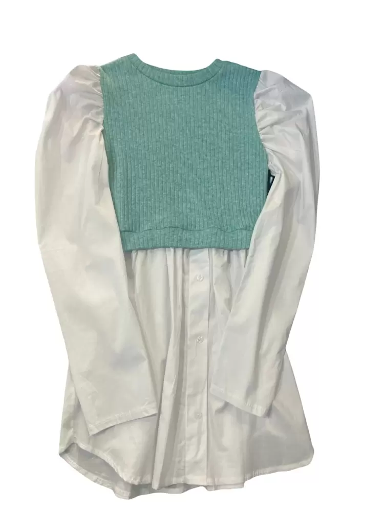 Camicia pull Verde acqua   